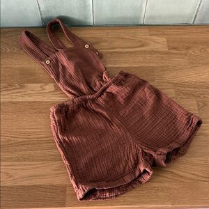 H&M Organic Cotton Kids Overalls in Rust